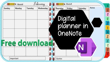 Digital Planner in Onenote