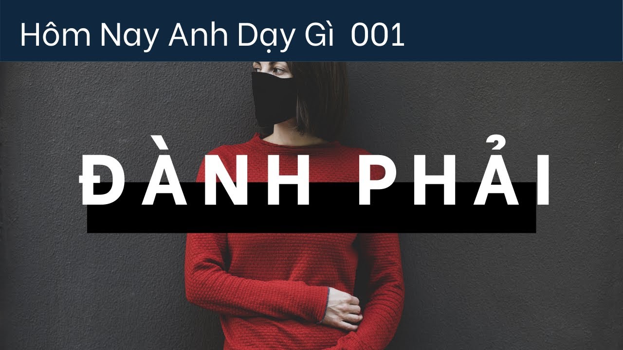 đành phải / hôm nay anh dạy gì / Cùng Kevin học tiếng trung