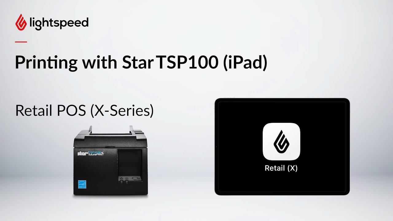 Printing with Star TSP100 (iPad)