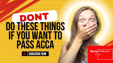 DONT do these things if you want to pass ACCA Professional Written papers