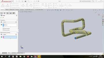 Using swept boss base (Pipe) tools | Solidworks 2016 tutorials