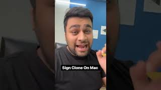 Digital Signature Clone on Mac OS ! Easy #shorts