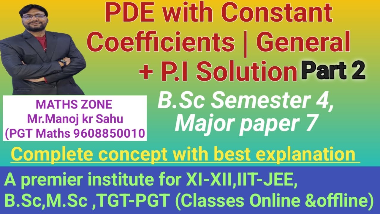  General Solution & P.I. of Linear Homogeneous PDE with Constant Coefficients . How to Find  P.I 