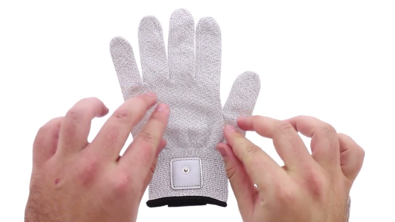 Tens 7000 Conductive Tens Gloves, 2 Pack - for Arthritis, Trigger Finger, Poor C