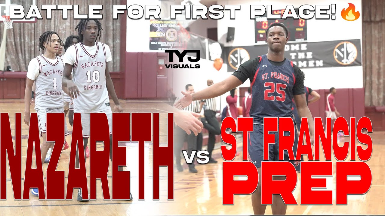 BATTLE FOR FIRST PLACE! 👀🏆| Nazareth Basketball Vs St Francis Prep (2/8/26)
