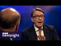 Peter Mandelson v Chris Grayling on EU referendum - BBC Newsnight