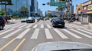 Conduciendo El Fiat Marea Por Seúl, Corea Del Sur.