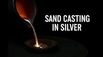 Het zandgieten van een ammoniet – Deel 2: Gesmolten zilver gieten