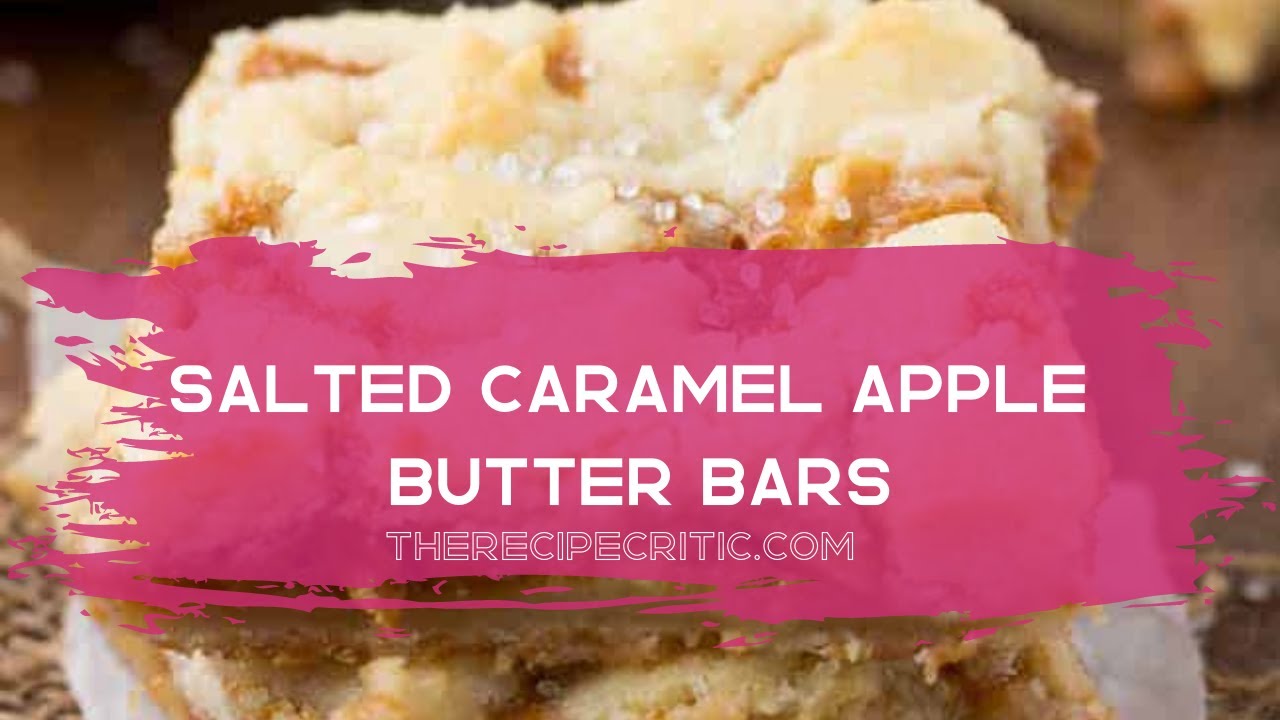 Salted Caramel Butter Bars I The Recipe Critic