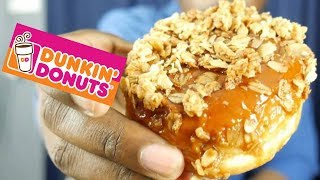 Dunkin Donuts NEW Apple Crisp Donut With Caramel Icing (Review)