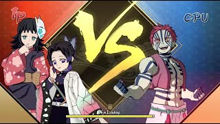 Demon Slayer Hinokami Chronicles - Shinobu And Makomo Vs. Akaza Very Hard Cpu