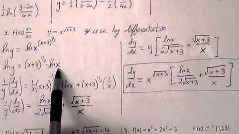 Calculus AB Ch. 5.1- 5.3  Quiz Review (part 1 of 2)