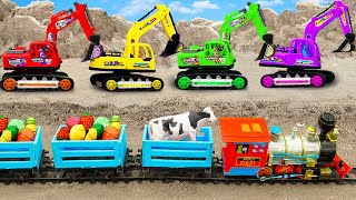 Mini tractor transporting | Radha Krishna Trolly | Making tracks for trains carrying livestock