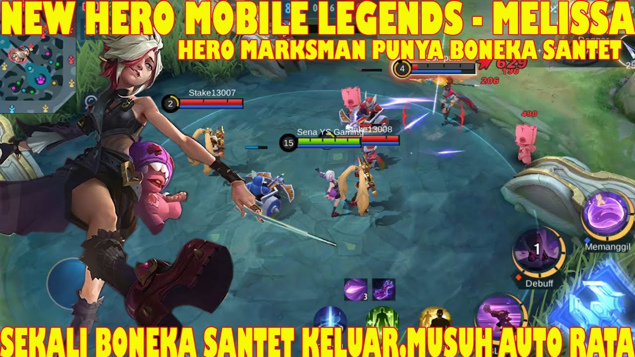 NEW HERO MELISSA BEST MARKSMAN GAMEPLAY MOBILE LEGENDS
