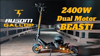 The NEW Ausom Gallop  A Blazingly Fast 41mph Electric Scooter For Under $1300