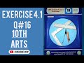 Exercise 4 1 Question 16 10th Class Arts Math