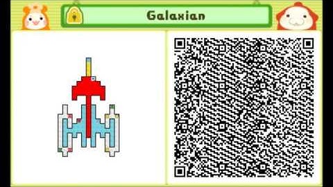 Galaxian qr code for pushmo