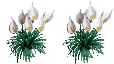 How To Make Calla Lily Paper Bouquet Flower From Crepe Paper ||  Craft Tutorial 2021.