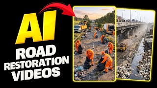 Road Restoration Ai Video Kaise Banaye | Road Restoration Ai Video Tutorial screenshot 1