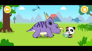 MENGENAL BERBAGAI JENIS MAKANAN DINOSAURUS | GAME DUNIA BAYI PANDA BABYBUS | PLANET DINOSAURUS screenshot 5
