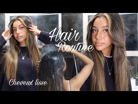 ROUTINE CHEVEUX LISSES ! entretiens ; lissage ; produits !