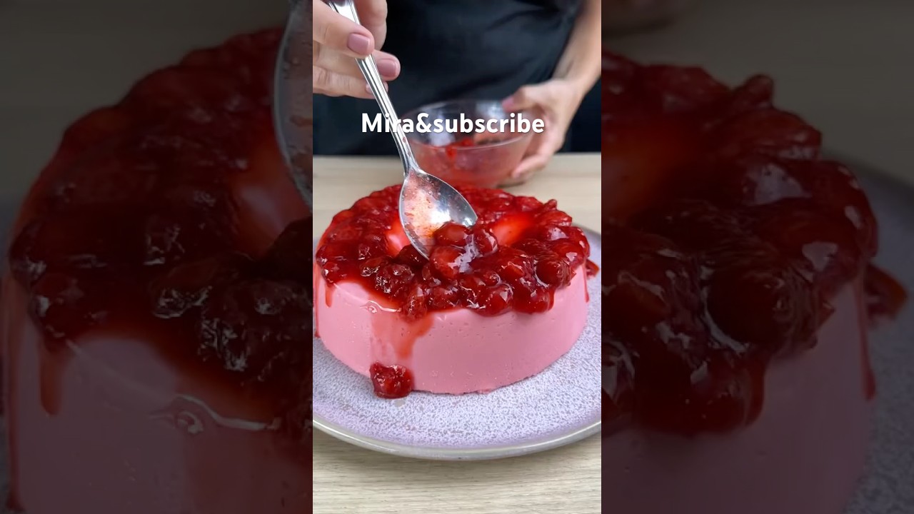 El famoso postre de fresa,🍓receta fácil#suscríbete