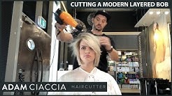How to Cut a Modern Layered Bob - With Adam Ciaccia