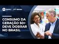 Consumo da geração 50+ deve dobrar até 2044 no Brasil; saúde lidera despesas | #SBTBrasil