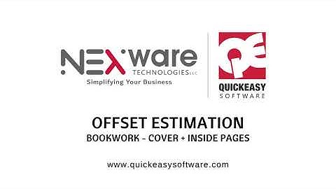 Offset Estimation - Books with Special Cover  - QuickEasy Print MIS & ERP Software