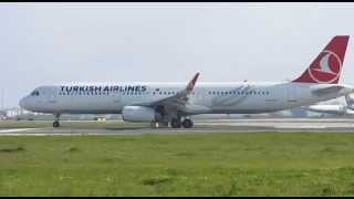 ✈ A321 Turkish Airlines taking off from Lisbon Airport ✈