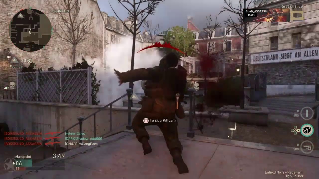Call of duty ww2 Online gameplay ( HP & DOM) -Flu game(Injured thumb ...