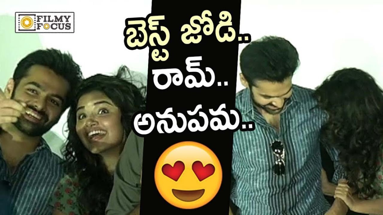 Ram Pothineni and Anupama Lovable Bond @Hello Guru Prema Kosame Movie Success Tour - Filmyfocus.com