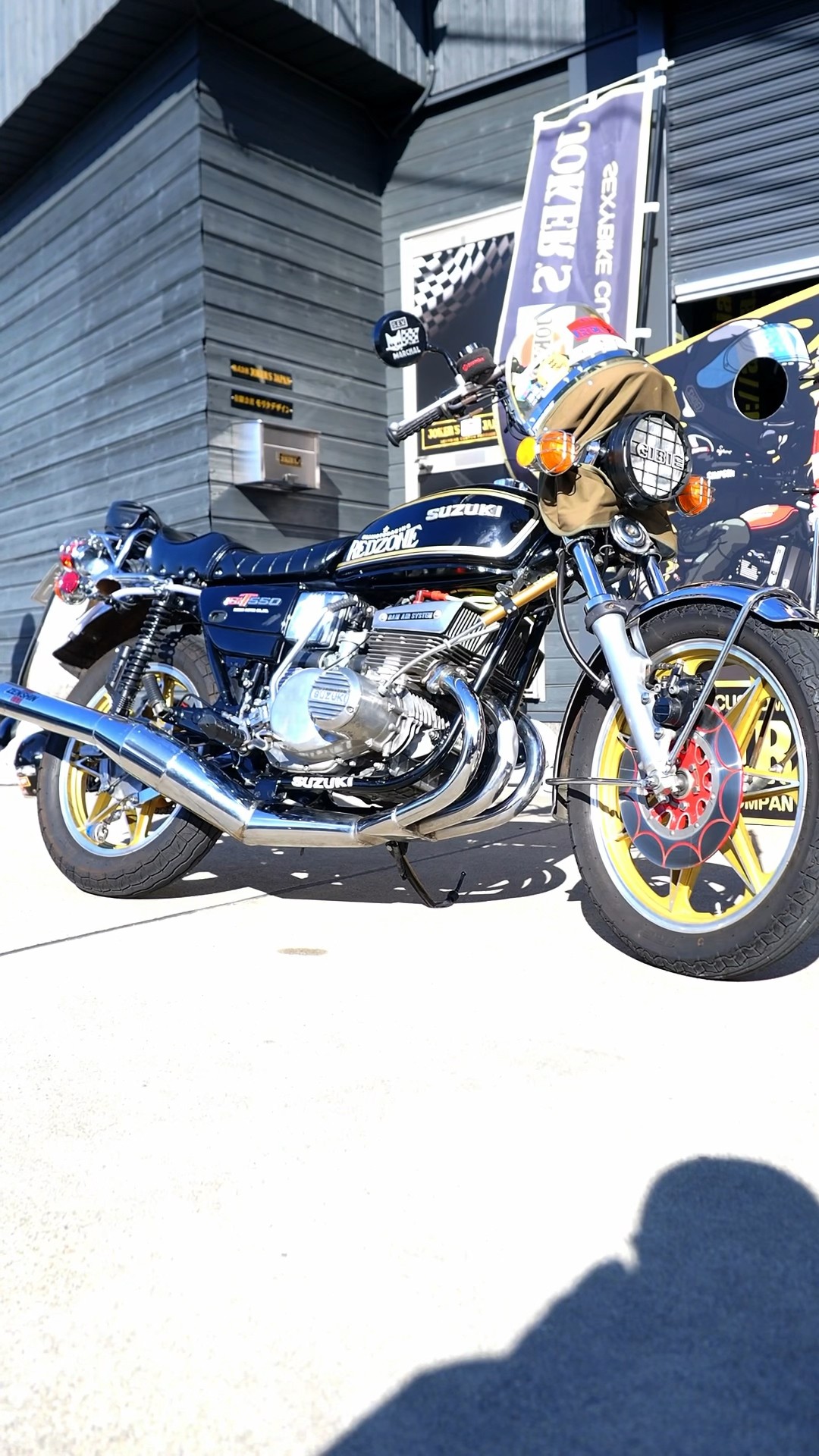 旧車図鑑】この音サンパチ超え❗️SUZUKI GT550 ゼンシン集合