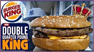 BURGER KING® DOUBLE QUARTER POUND KING™ REVIEW! 🍔👑