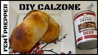 CALZONE TO GO | SURVIVAL FROG BEEF | TINY LIVING