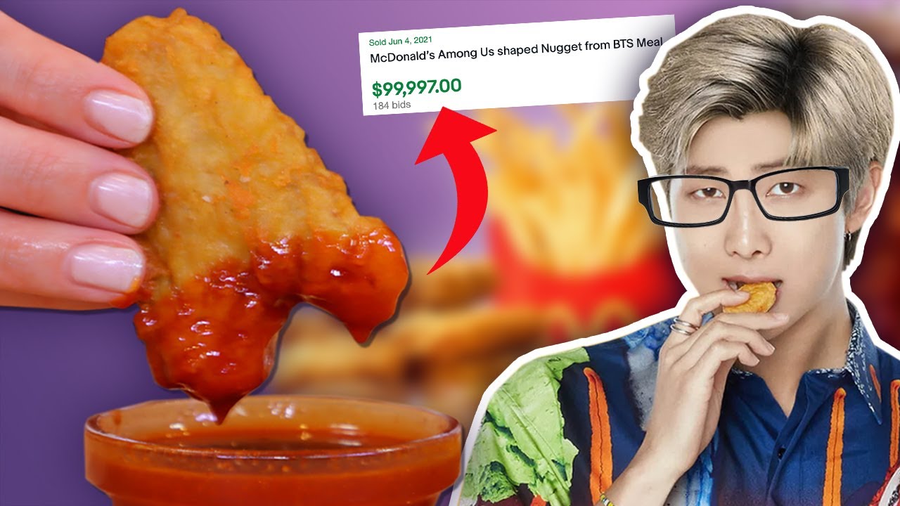 DIY BTS McDonalds Meal Ft. Among Us McNuggets, Sweet Chili Sauce 달콤한 칠리 & Cajun Sauce 케이준 | HellthyJunkFood