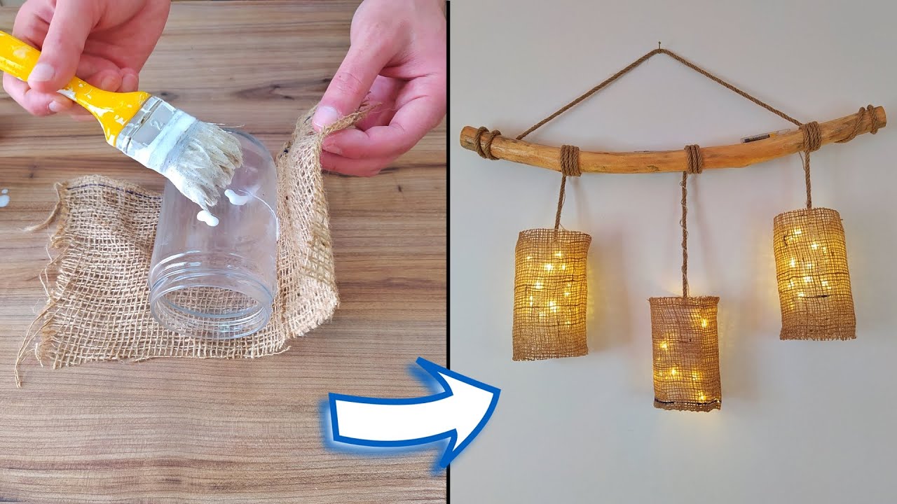 Making a Wonderful Wall Decoration with Fabric and Glue | Bez ve Tutkal İle Duvar Süsü Yapımı