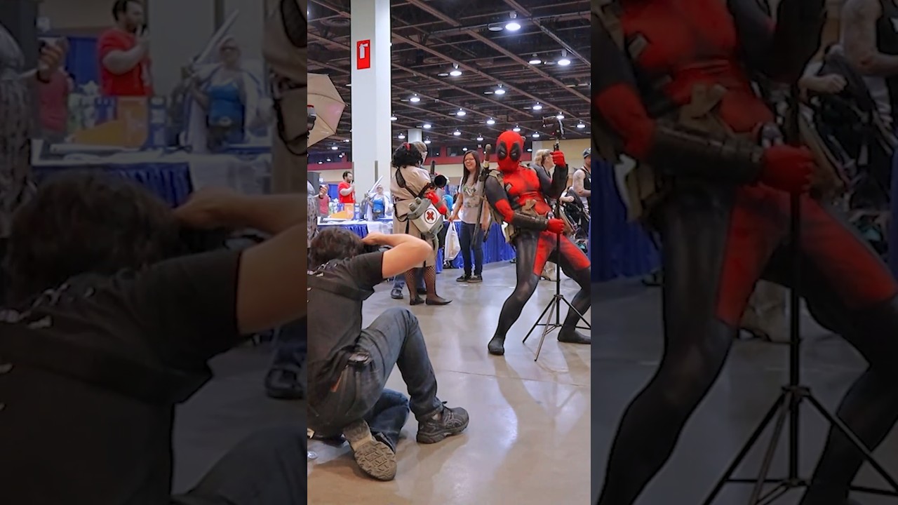 When you crash a photoshoot & the photos turn out 🔥🔥🔥 #deadpool #anime #cosplay