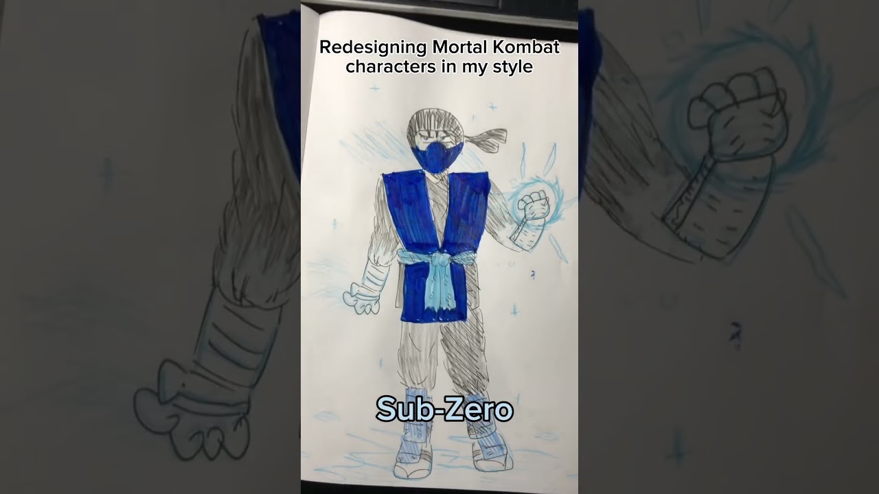 Drawing Mortal Kombat Characters In My Style! 