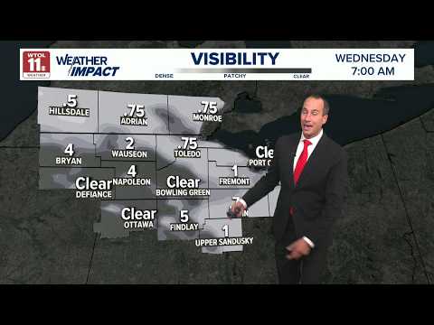Patchy fog, low-80s temperatures moving into Wednesday