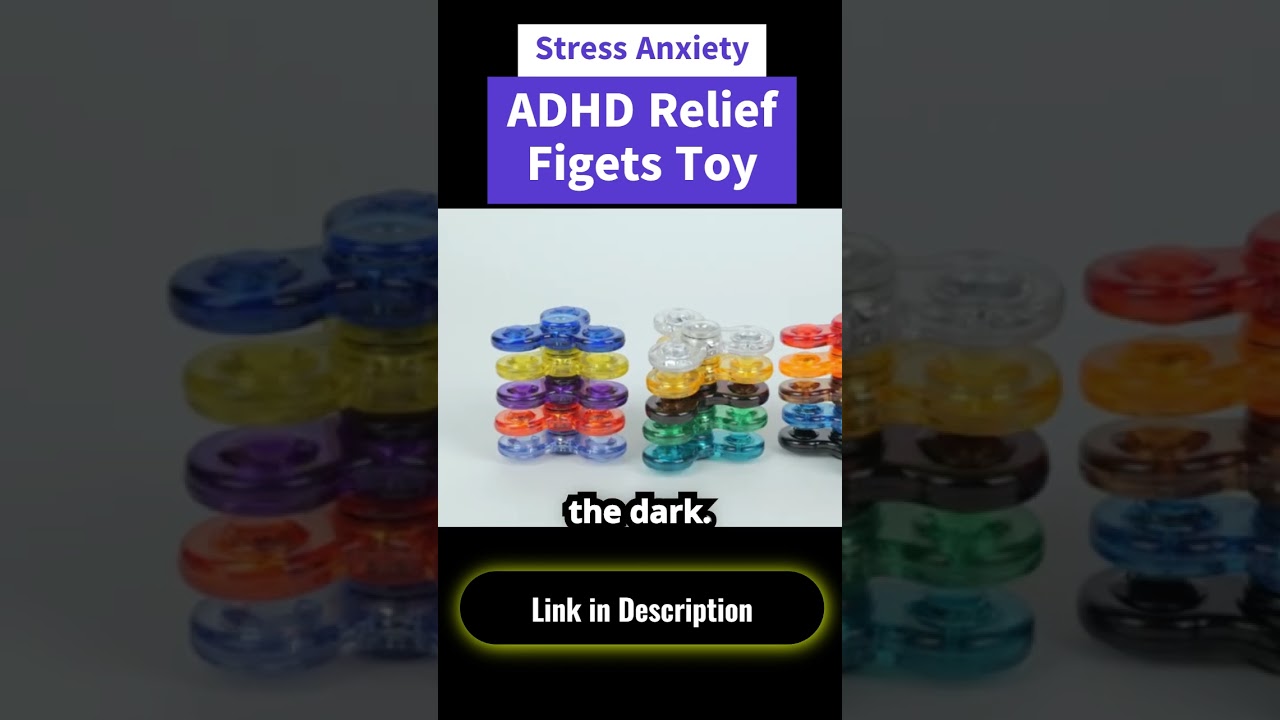 Stress Anxiety ADHD Relief Figets Toy | Viral fidget toy | Glowing fidget spinner | 