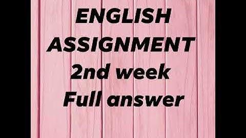 English assignment full answer 2nd week HSC 2022. #english_assignment #english_2nd_week_assignment