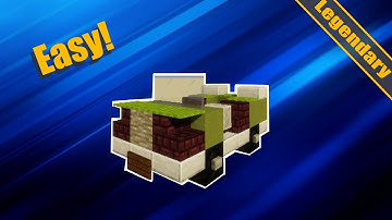 Quick Builds: How to Build a Jeep Wrangler in MINECRAFT TUTORIAL