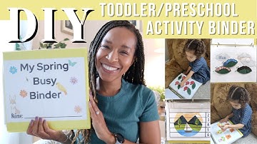 DIY SPRING LEARNING BINDER | TODDLER & PRESCHOOL ACTIVITY BINDER