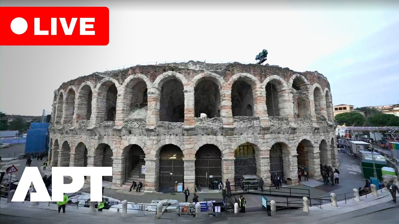 LIVE | View of Verona Olympic Arena on the Day of the Closing Ceremony, Milano Cortina 2026 | APT