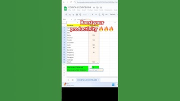 COUNTA vs COUNTBLANKS - feel the difference🔥 #youtubeshorts #learning  #excel #googlesheets  #reels