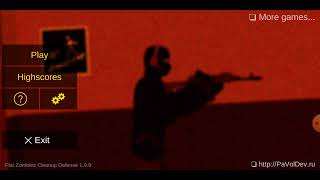 Flat Zombies Title Screen 