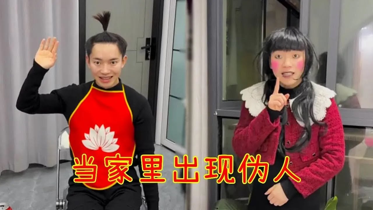 当家里出现伪人，生死时刻降临，狭小空间内，如何躲过伪人的致命追击？#一人分饰多角 #搞笑