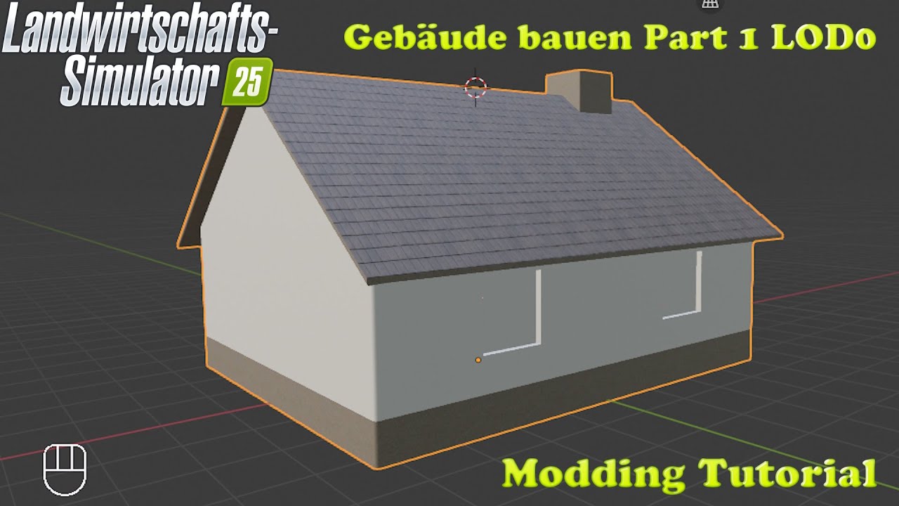 LS25 Modding Tutorial Gebäude bauen Part 1 LOD erstellen