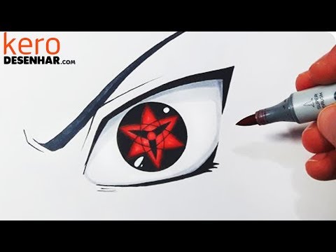 COMO DESENHAR O OLHO SHARINGAN 